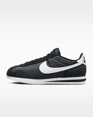 Nike Cortez, all white (close match; his pair is discontinued), product photo